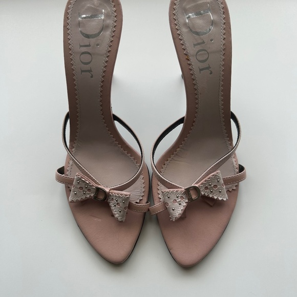 Used Designer Retro Dior Pastel pink heels size 40 - Picture 1 of 2